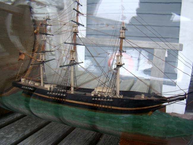 A three-masted ship in a glass dome circa 1960 — image 2